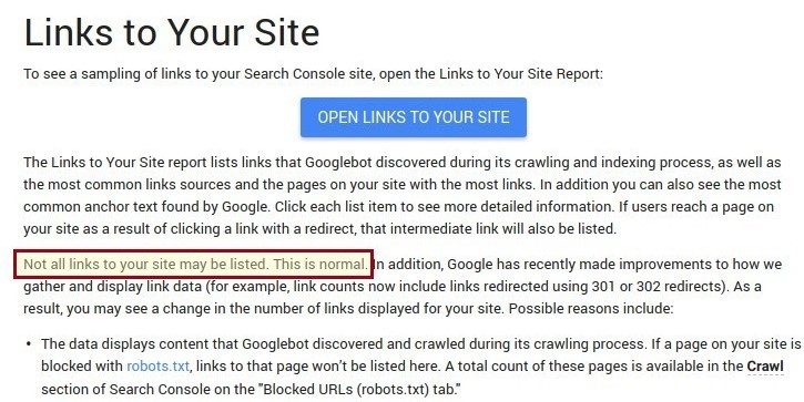 Google Search Console Backlinks