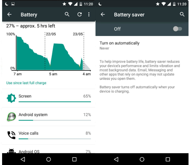 Battery Gawking geeks Stock vs OEM Android